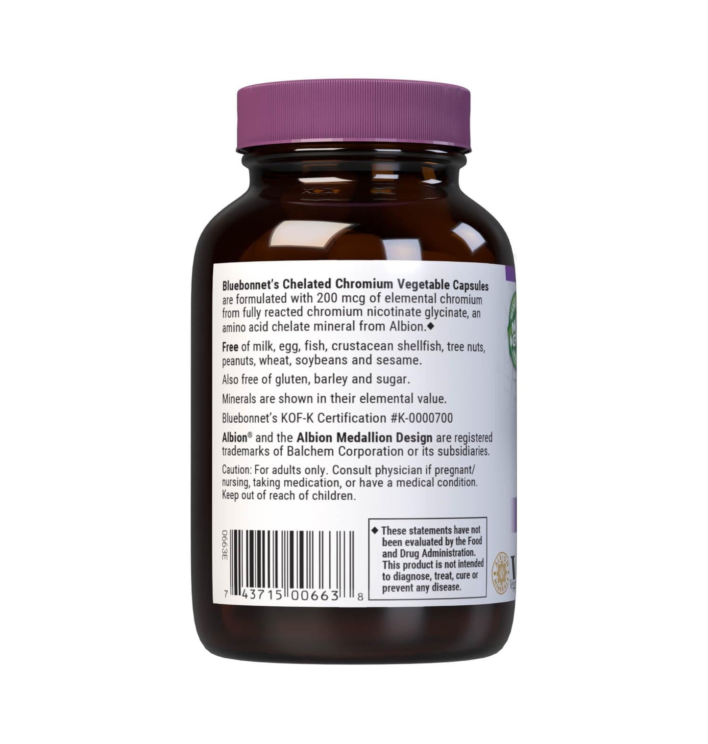 BlueBonnet Chelated Chromium Capsules 90 Count