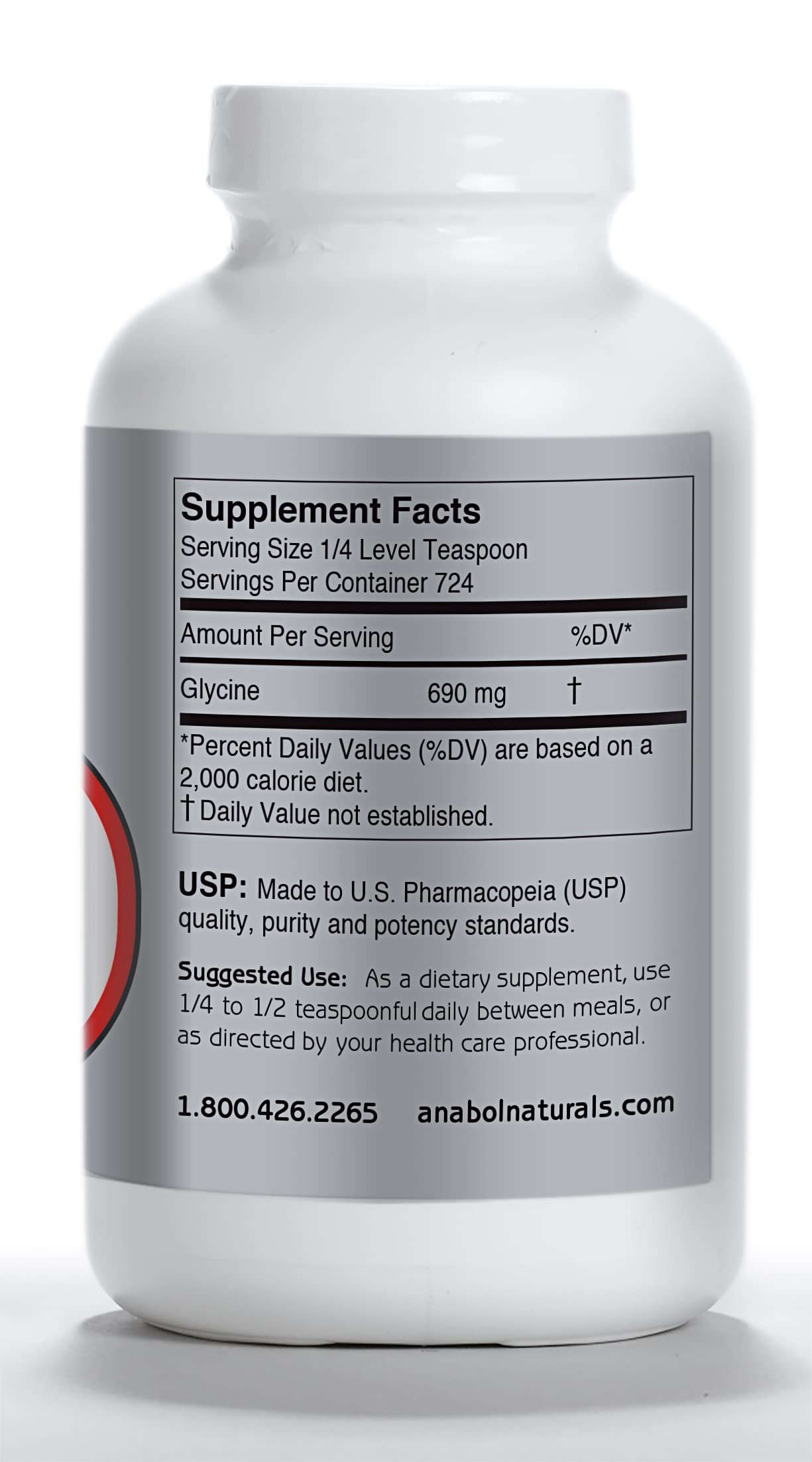 Anabol Naturals Glycine Powder 17.6 oz