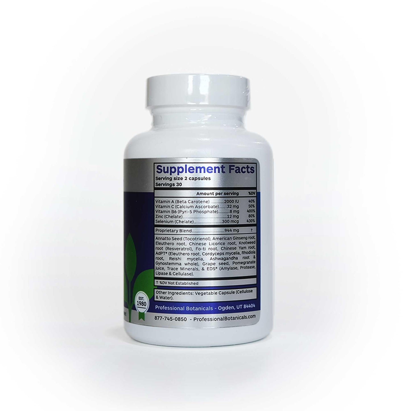 Professional Botanicals Calm Attention Natural Attention and Mood Support with Rosemary, Vitamin B6, Gotu Kola, Focus, Relaxation, and Concentration Aid, 60 Veg Capsules