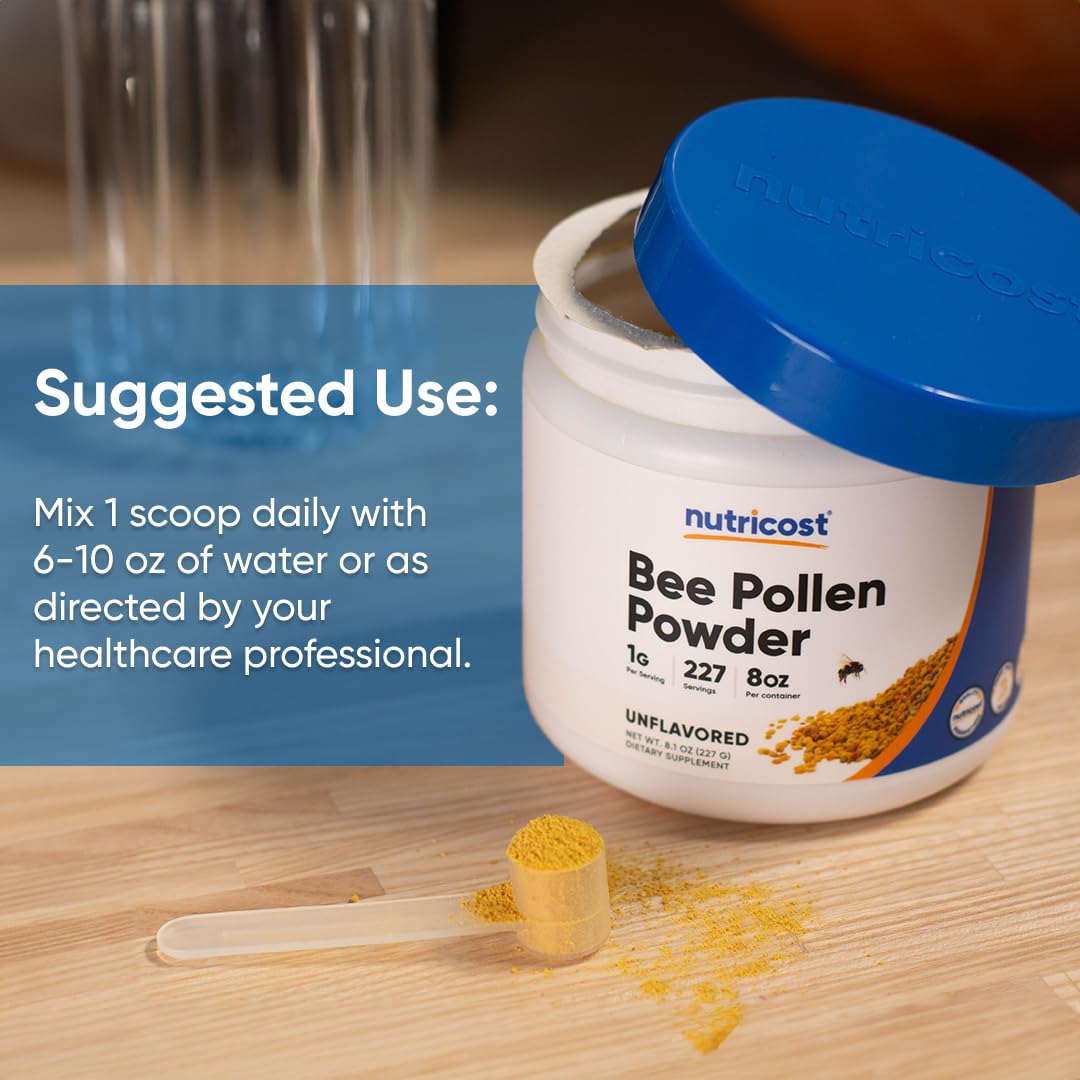 Nutricost Bee Pollen Powder 8.1 Ounce