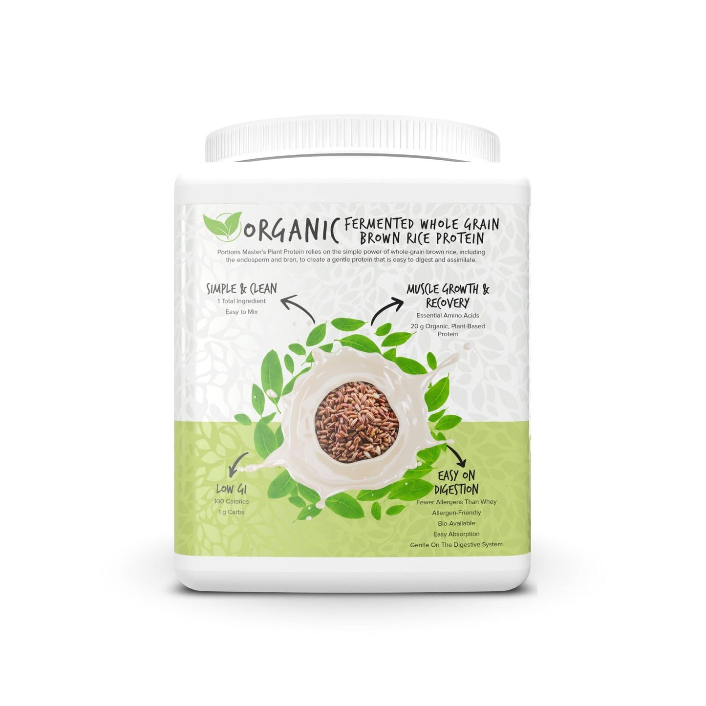 Portions Master Plant Protein Powder, 13.2 Ounce