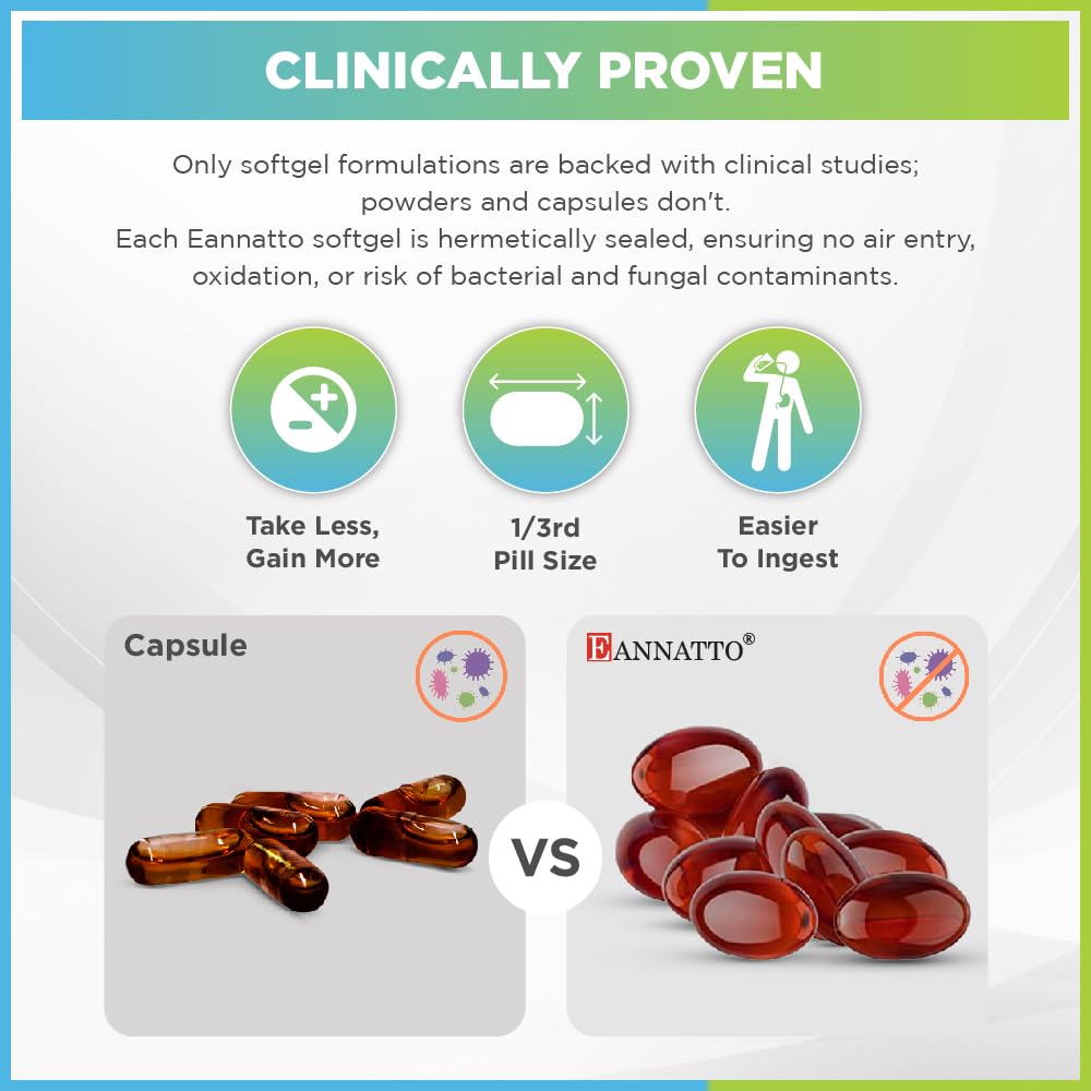 WELLNESS EXTRACT Eannatto Tocotrienols Deltagold Vitamin E Supplements Softgels 30