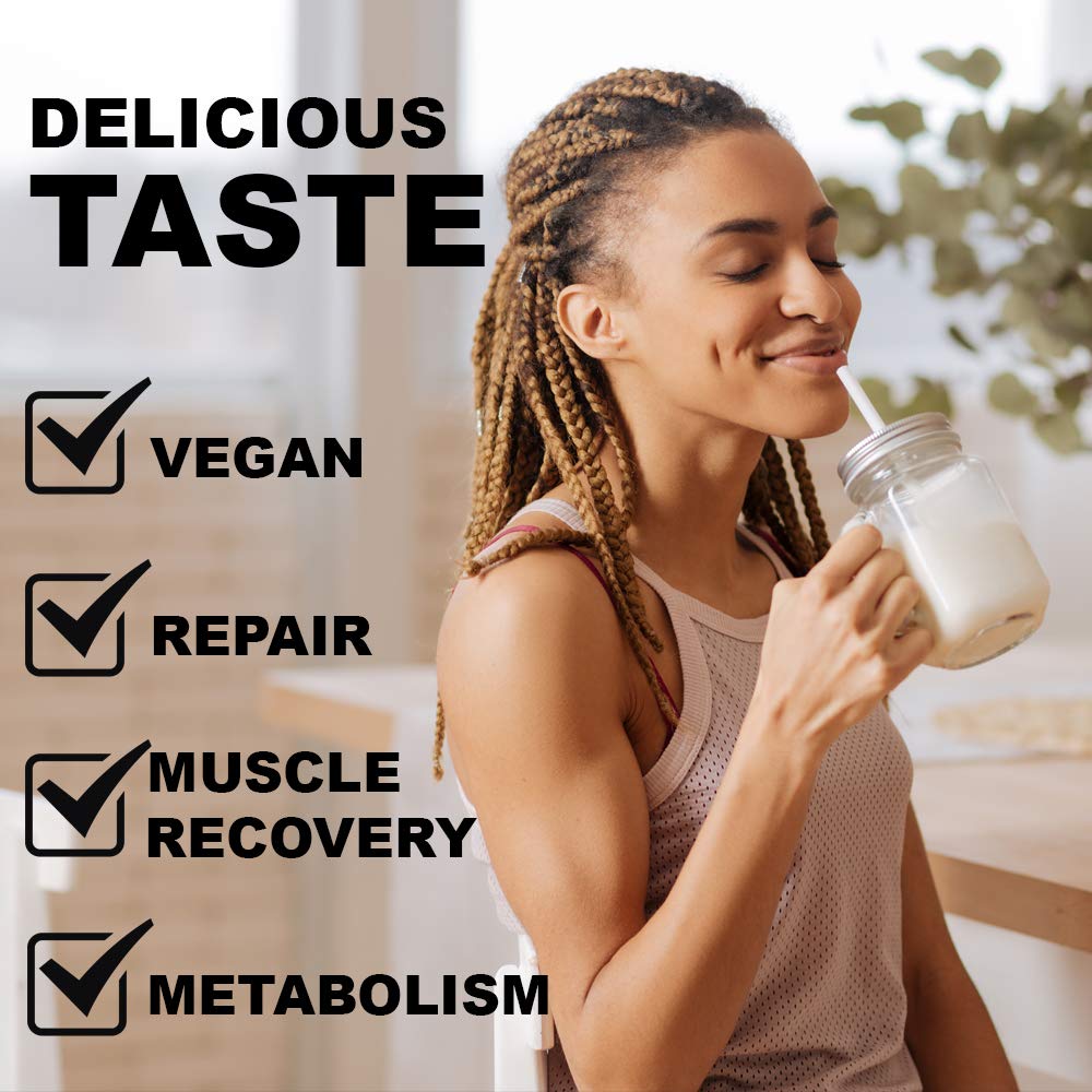 Icon Muscle Opto Vegan Super Protein Vanilla Protein Powder, 1 Ounce (Pack of 1)