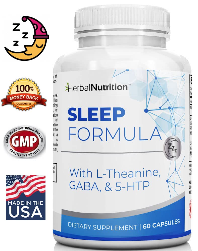 Herbal Nutrition Sleep Formula with Melatonin Sleep Support Supplement Capsule 1