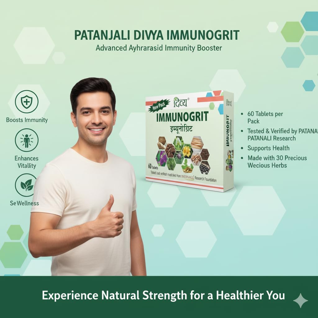 Rang Bliss Immunogrit Ayurvedic Immunity Support Tablets, 60 Count
