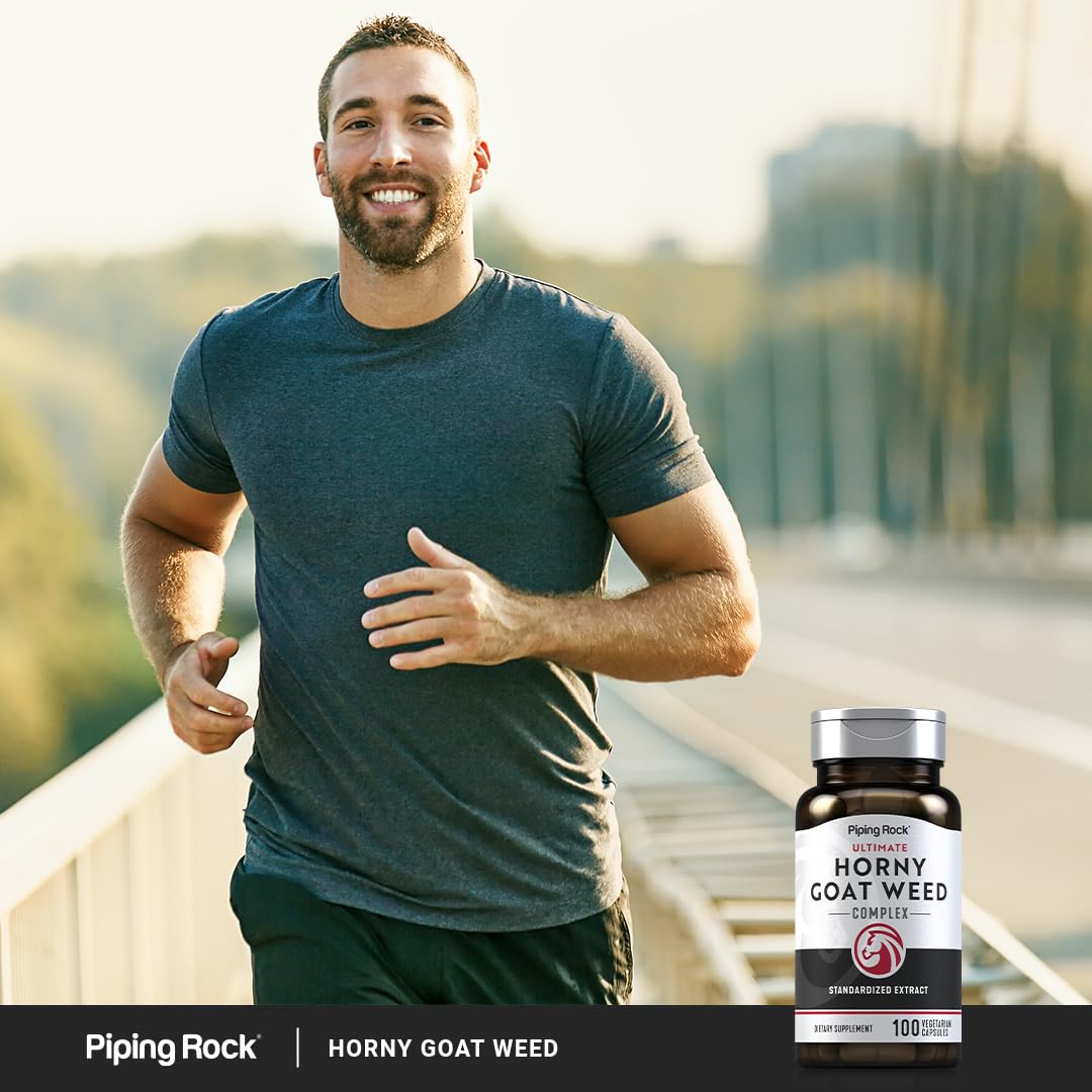 Piping Rock Horny Goat Weed for Men 100 Capsules