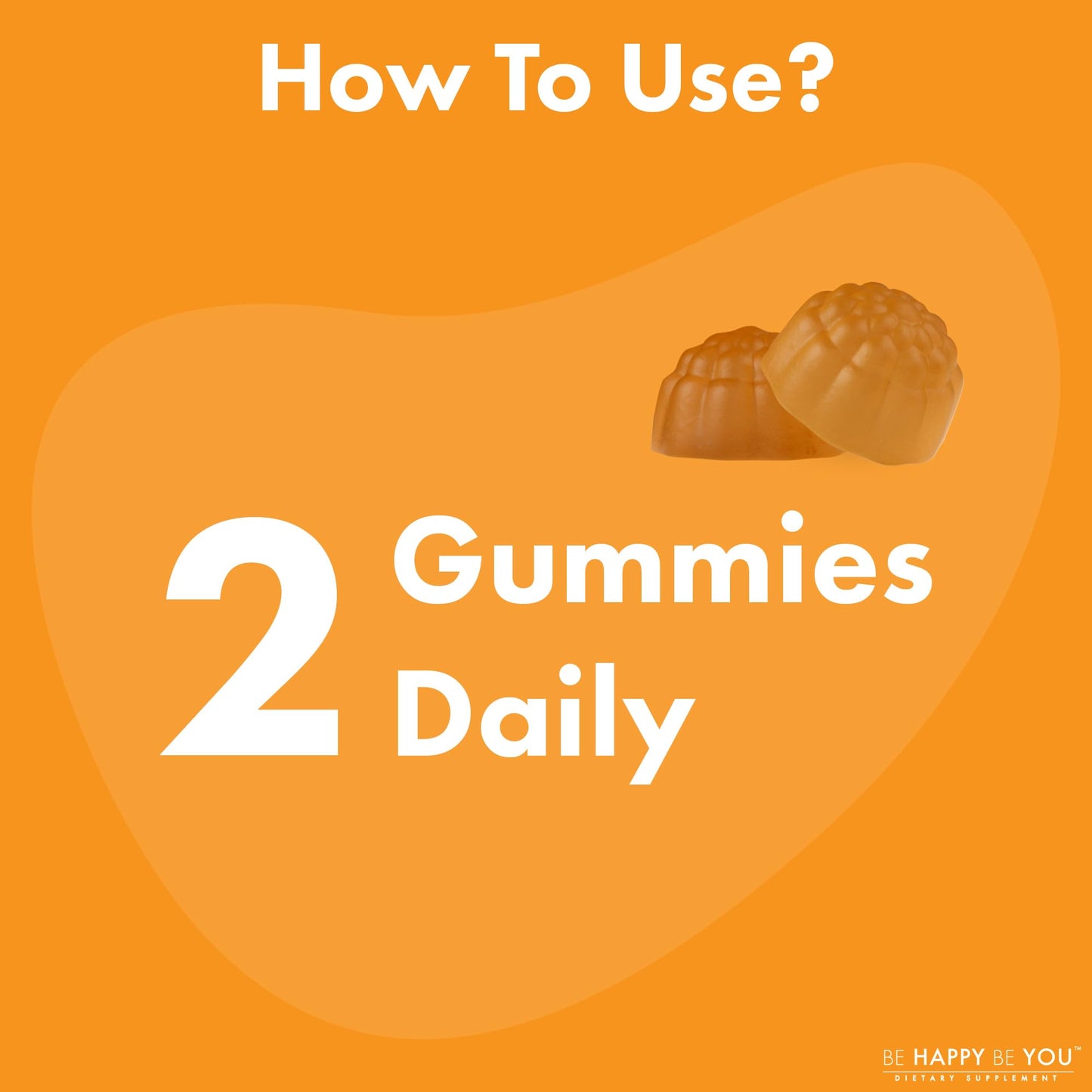 Be Happy Be You Turmeric & Ginger Gummies 90 Count