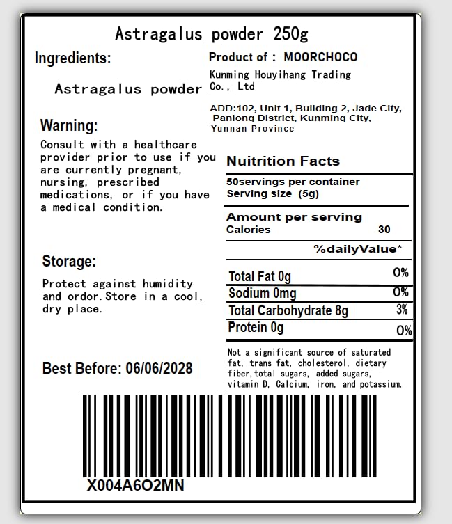 DIAN MAI HAO Astragalus Powder, 8.81 oz