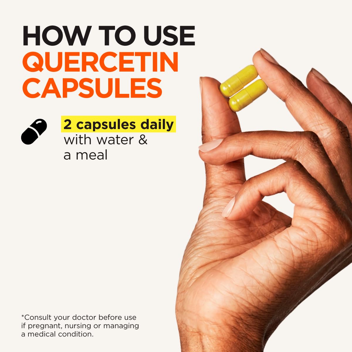 Gya Labs Quercetin with Bromelain Capsules - 80 Count