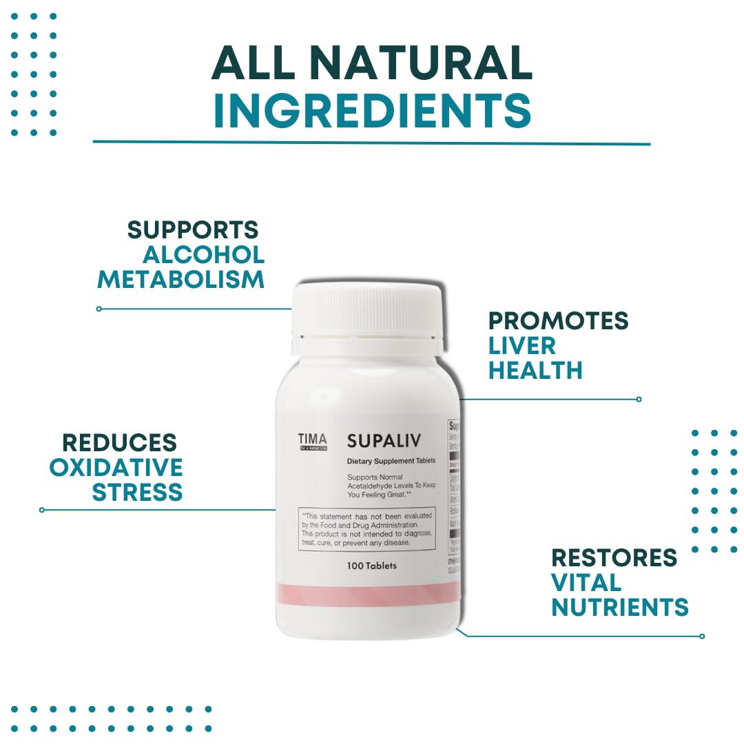 SUPALIV Liver Health & Immunity Support with Antioxidants, 100 Tablets