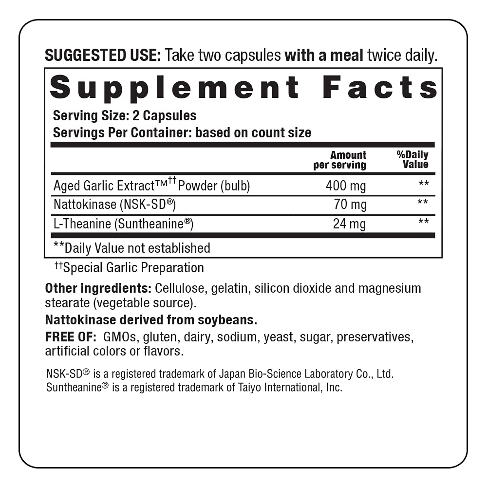 Kyolic Aged Garlic Extract Formula 109 320 Capsules