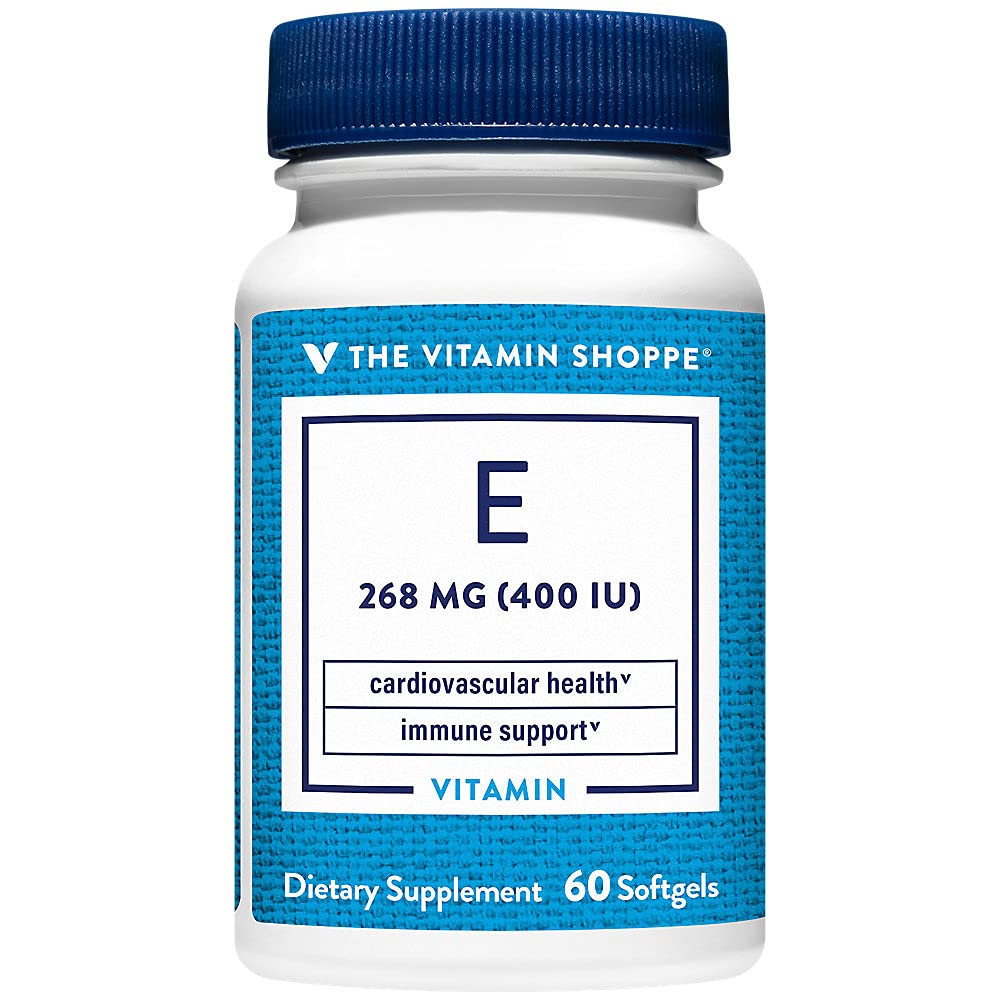 The Vitamin Shoppe Vitamin E 400IU Softgels, 60 Count