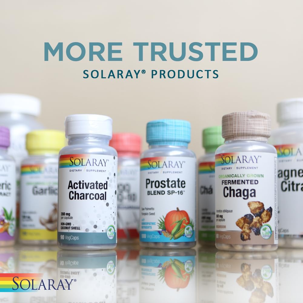 Solaray Activated Coconut Charcoal Powder 500 mg, 5.3 oz