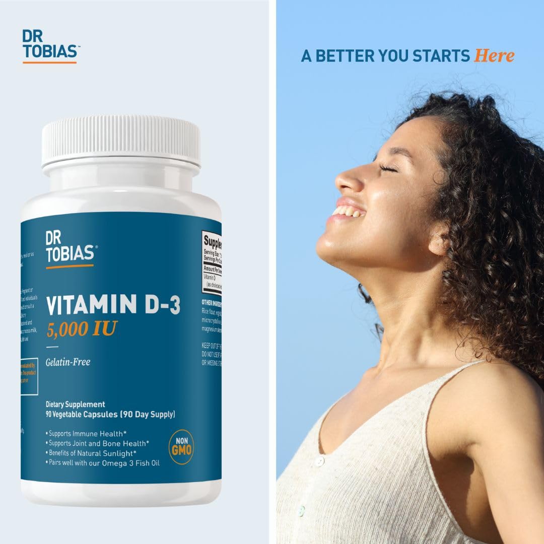 Dr. Tobias Vitamin D3 5000 IU 90 Capsules