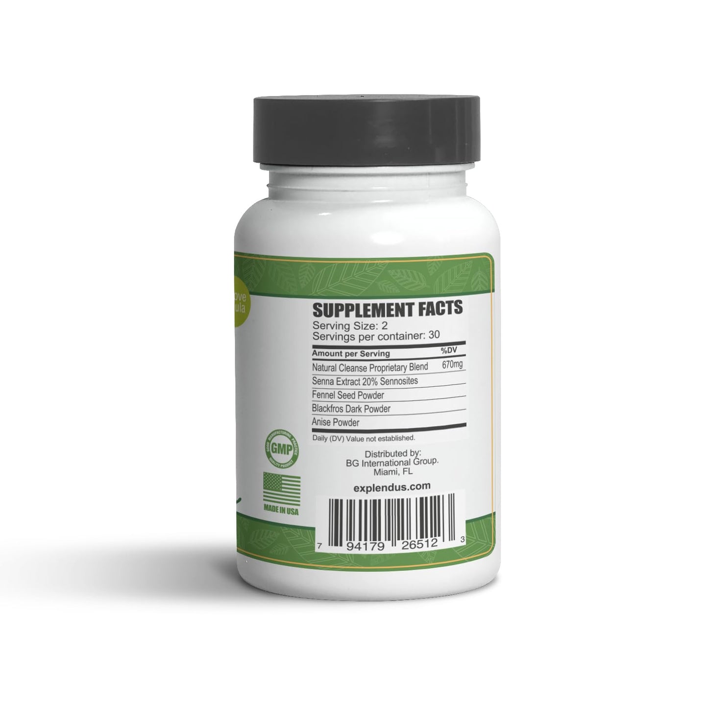 Generic Natural Vita Natural Cleanse Colon Supplement All Body Cleanser with Proprietary Blend Capsule, 60 Count