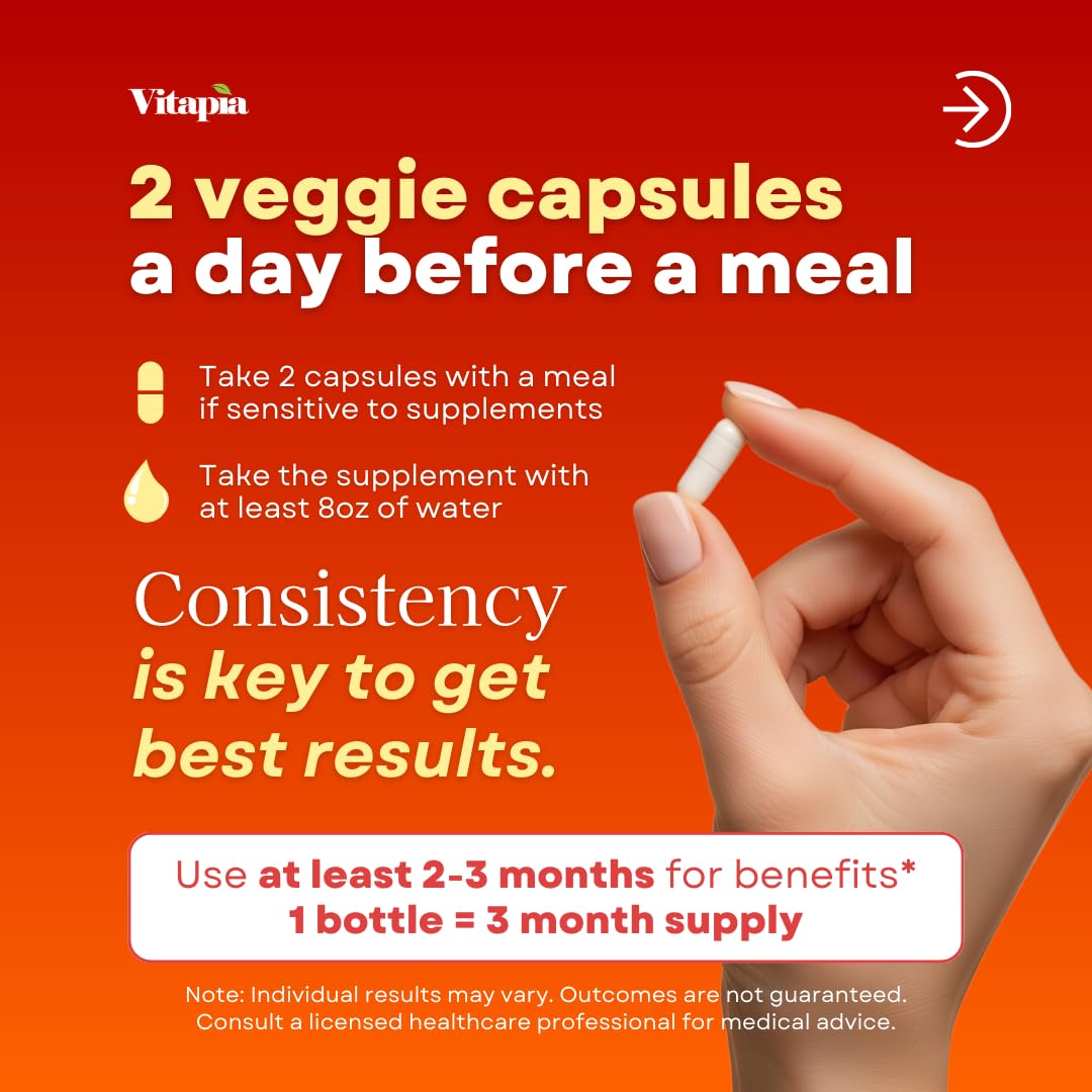 Vitapia African Mango Capsules with Irvingia Gabonensis Extract, 180 Capsules