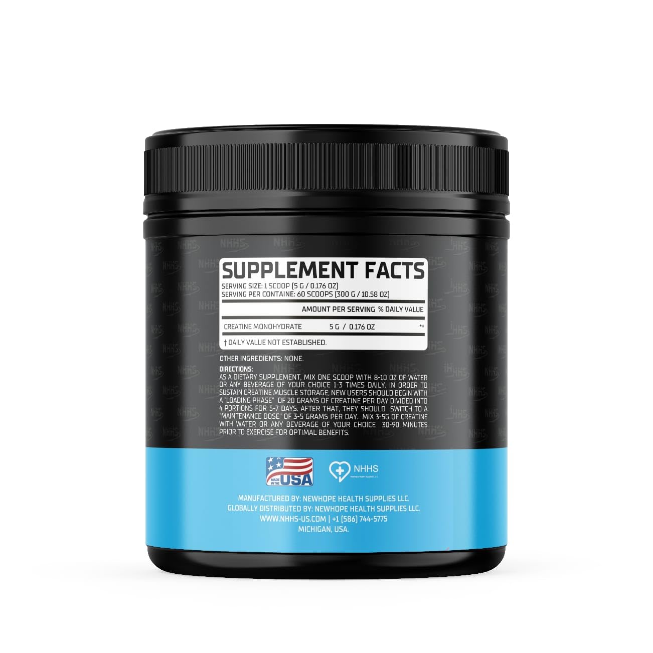 NHHS Micronized Creatine Monohydrate Powder 10.58 oz
