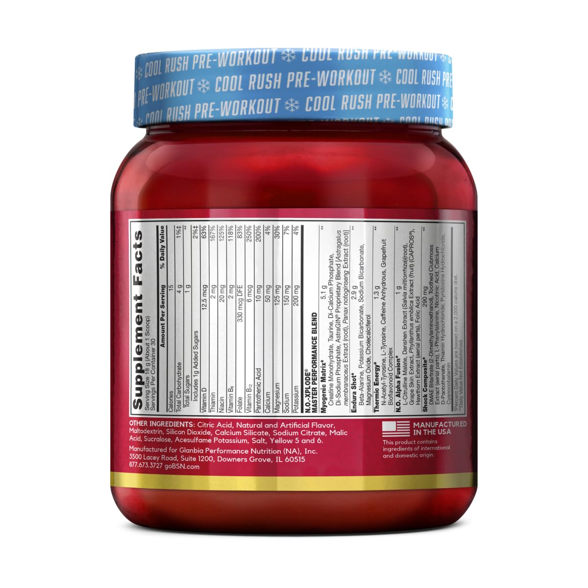 BSN N.O.-XPLODE Pre Workout Powder 19.2 oz