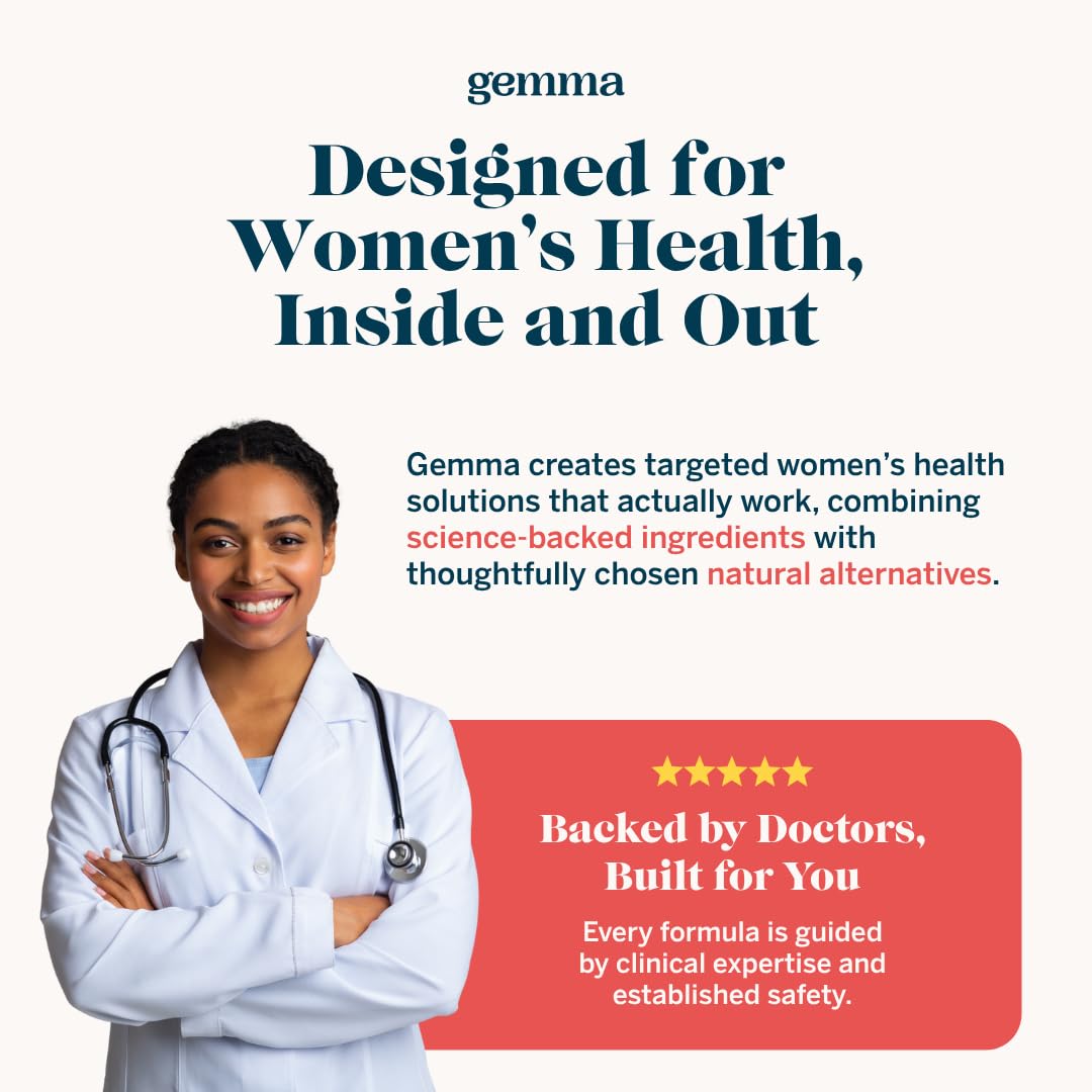 Gemma Stay On Tract Cranberry Supplement Urinary Tract Support for Women Capsule 60 Count