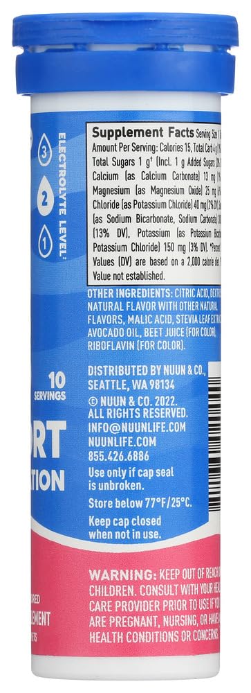 Nuun Active Citrus Fruit Electrolyte Enhanced Drink Tablets, 60 Tablets