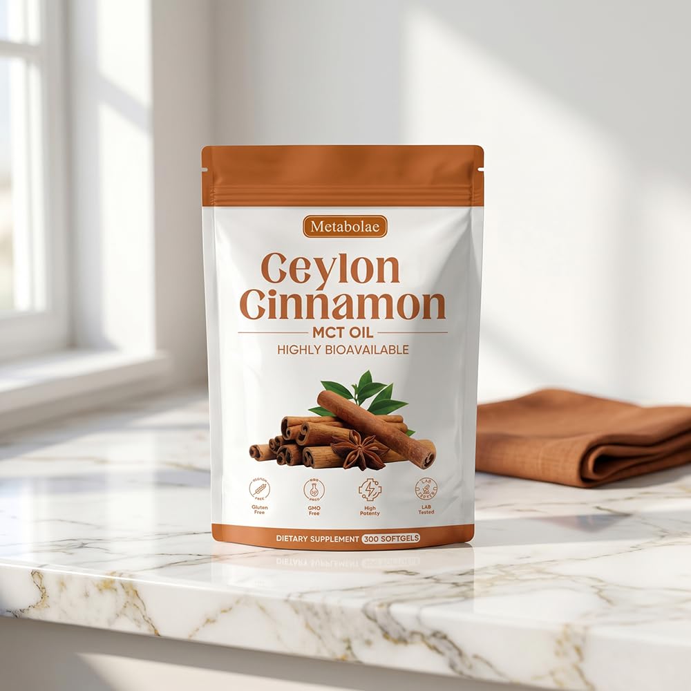 Nukupuns Metabolae Ceylon Cinnamon SoftGels, 300 SoftGels