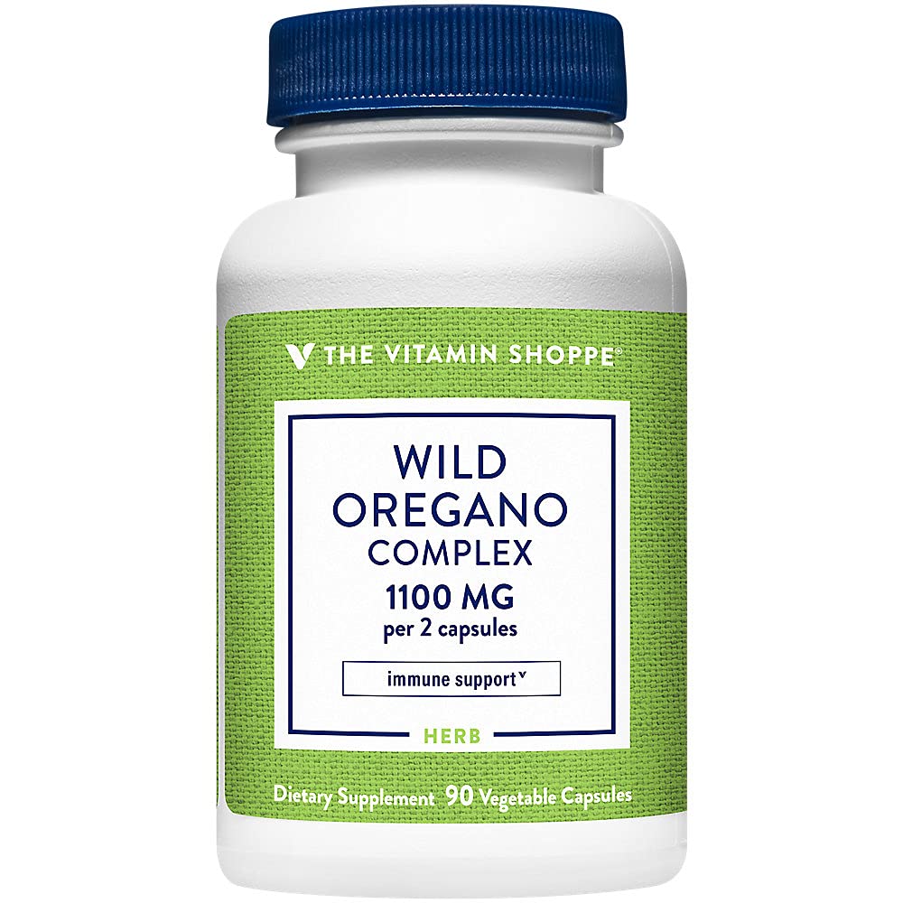 The Vitamin Shoppe Wild Oregano Complex 1100mg Herbal Supplement Capsules 90 Count