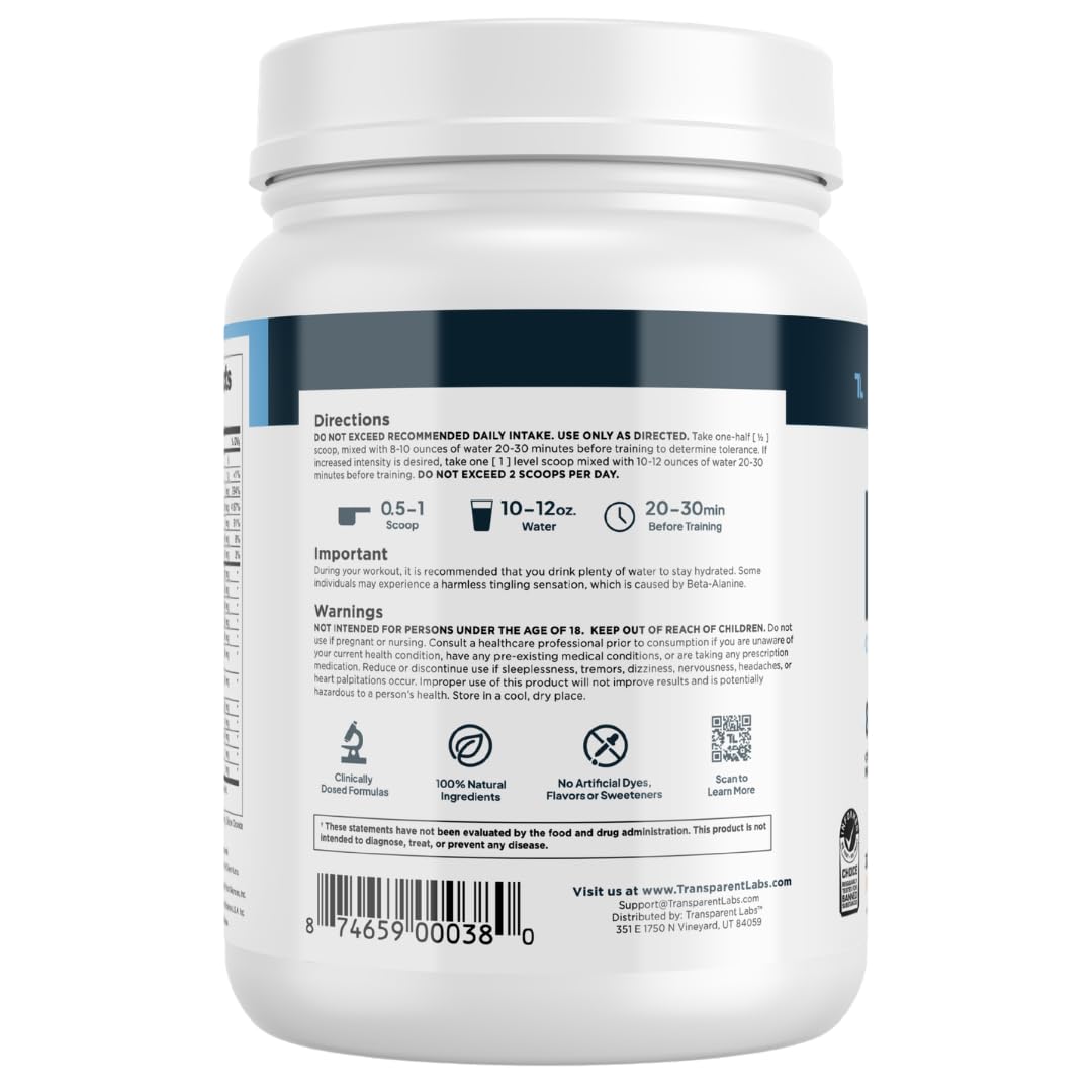 Transparent Labs Bulk Pre Workout Powder