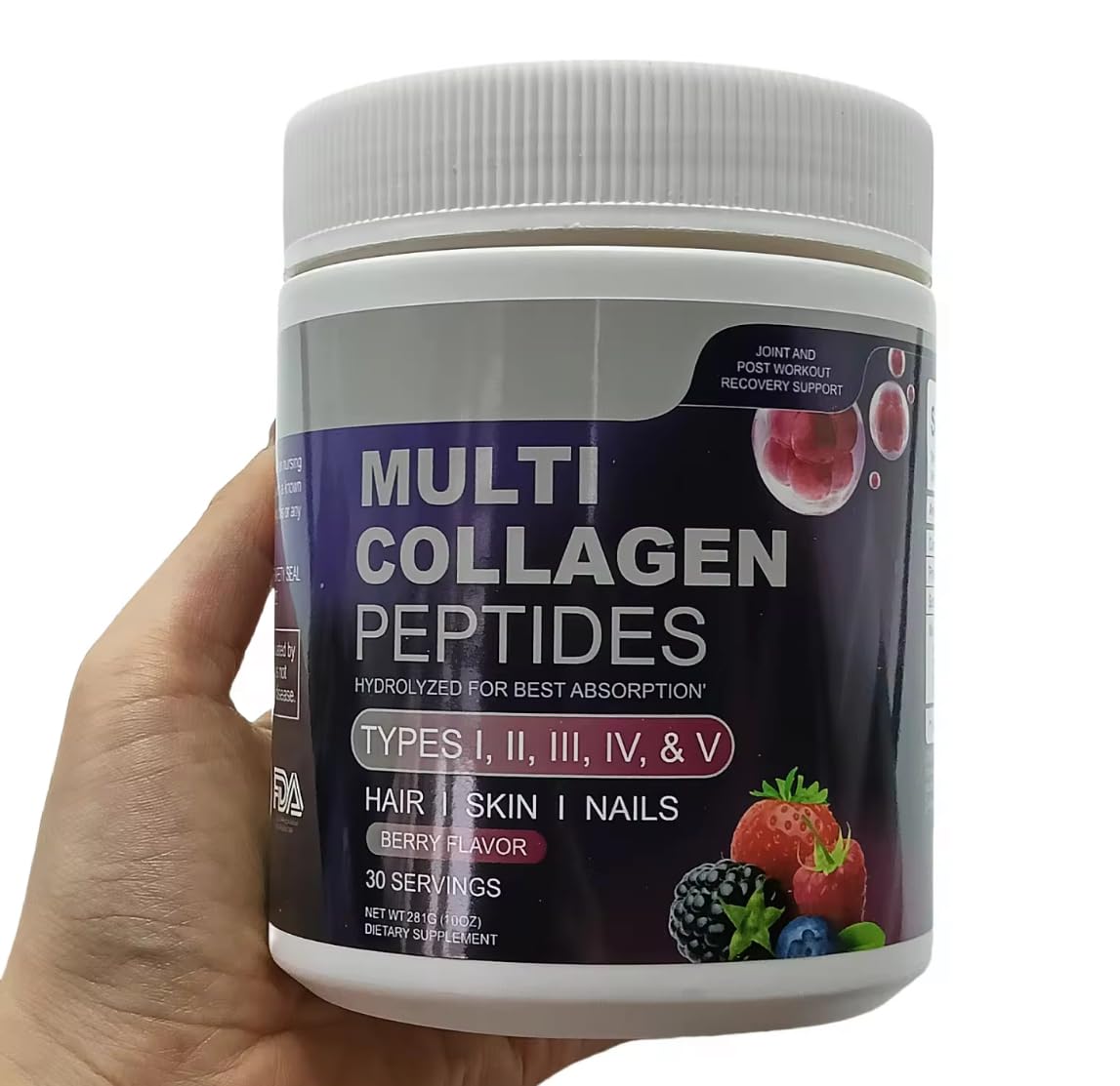 Generic Multi Collagen Peptides Supplement Powder 1 Ounce (Pack of 1)