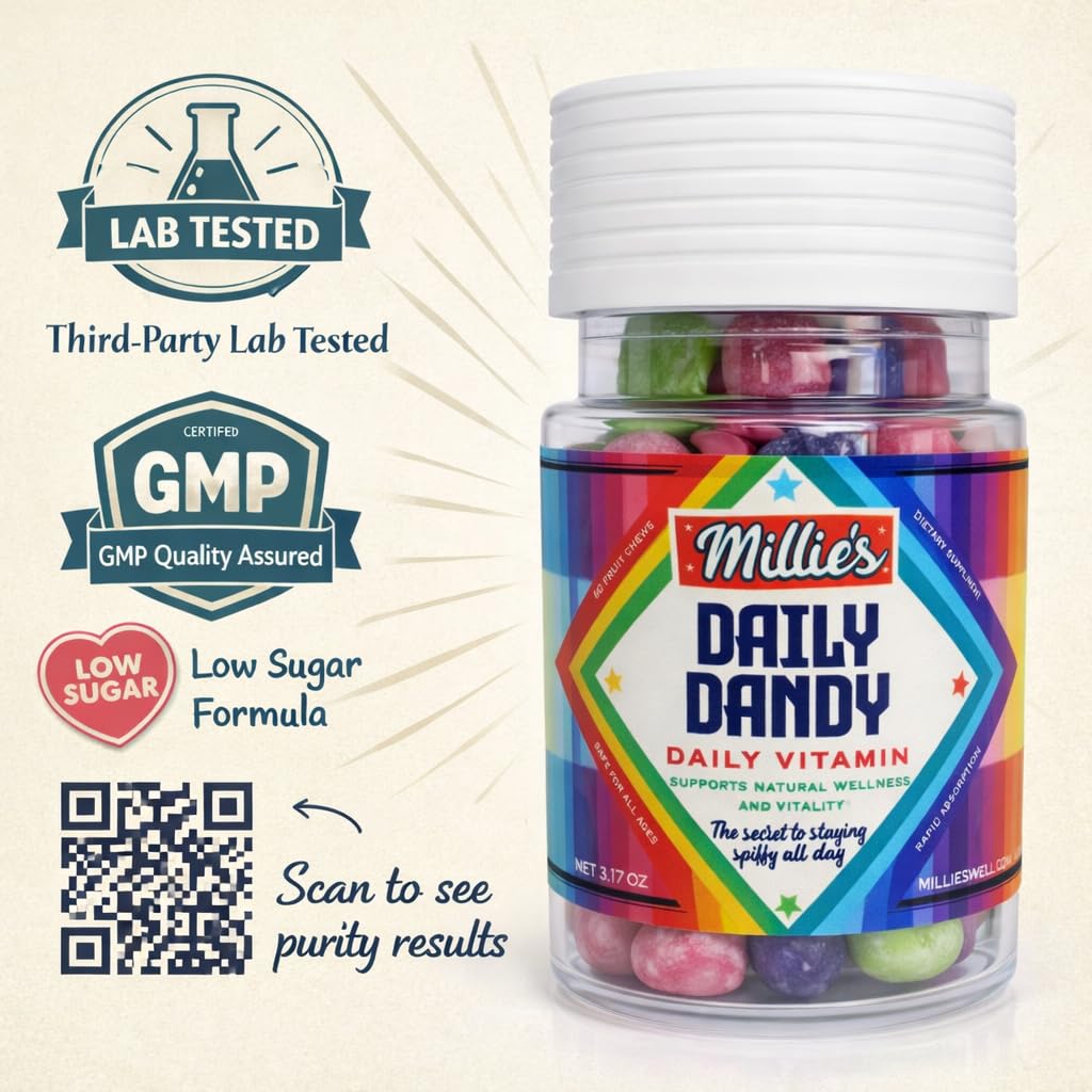Millie's Daily Dandy All Ages Daily Multivitamin Chews 60 Count