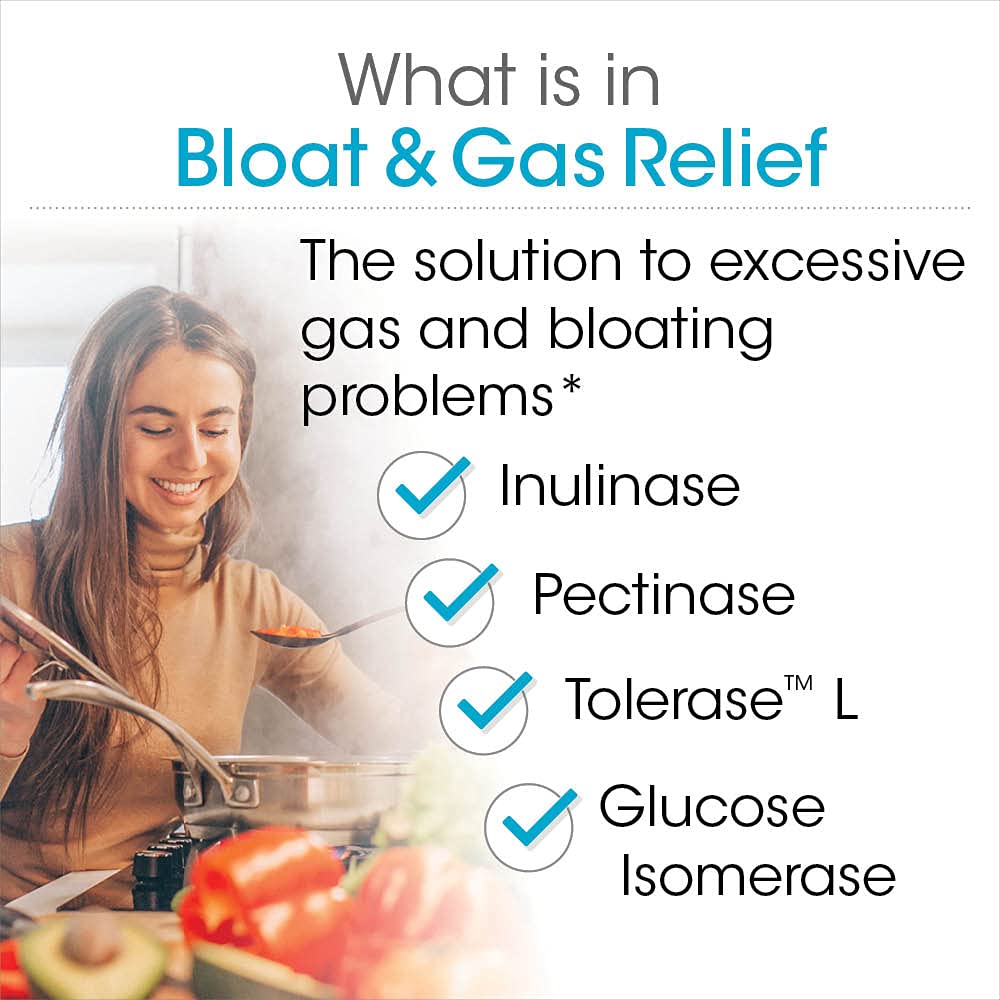 Silver Fern Bloat & Gas Relief Digestive Enzyme Blend Capsules 30 Count
