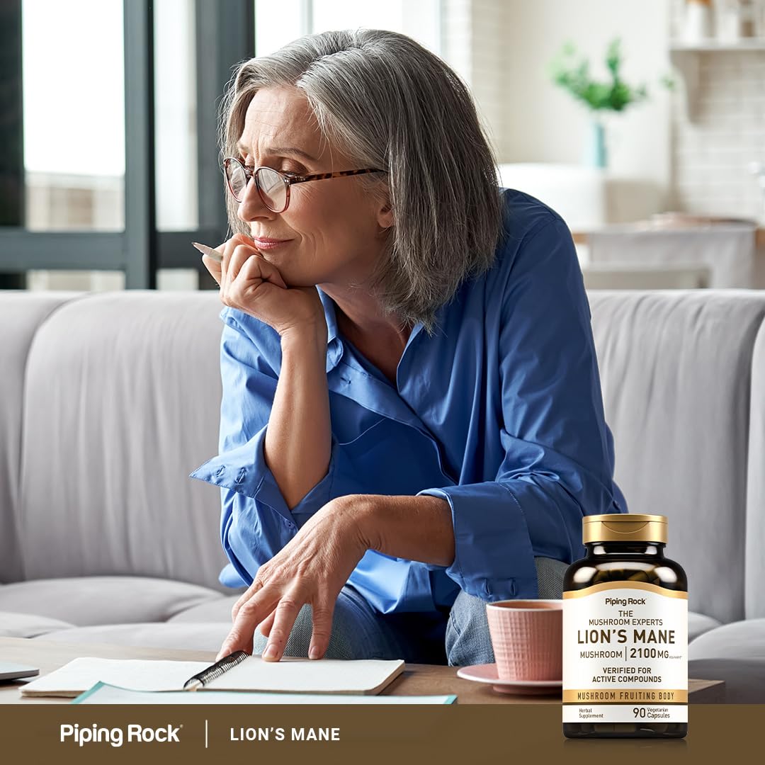 Piping Rock Lions Mane Supplement Softgel Capsules 180