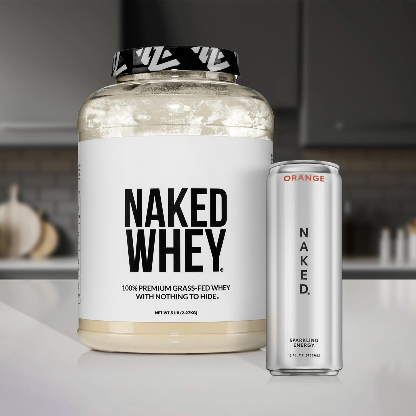 NAKED Whey Protein Powder & Casein Protein Powder, 64