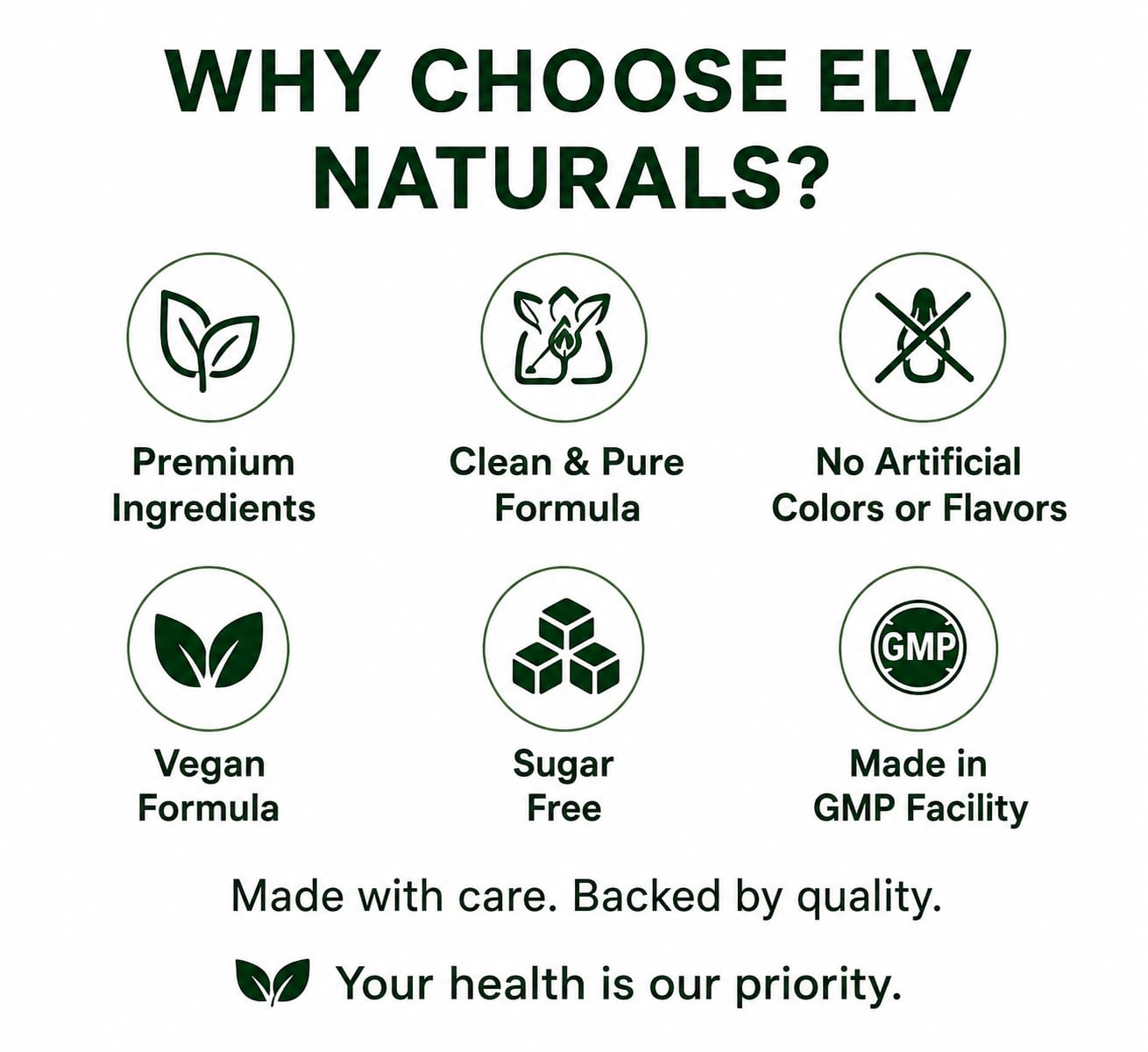 ELV Naturals D3 + K2 Gummies Vitamin D3 10000 IU with K2 MK-7, 60 Gummies