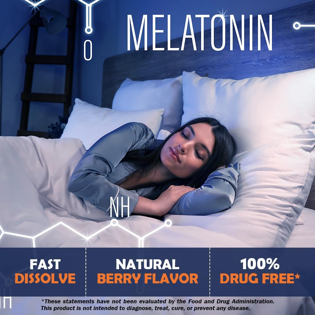 Vitamatic Melatonin 30 mg with B6 & L-Theanine Fast Dissolve Tablets - 120 Count