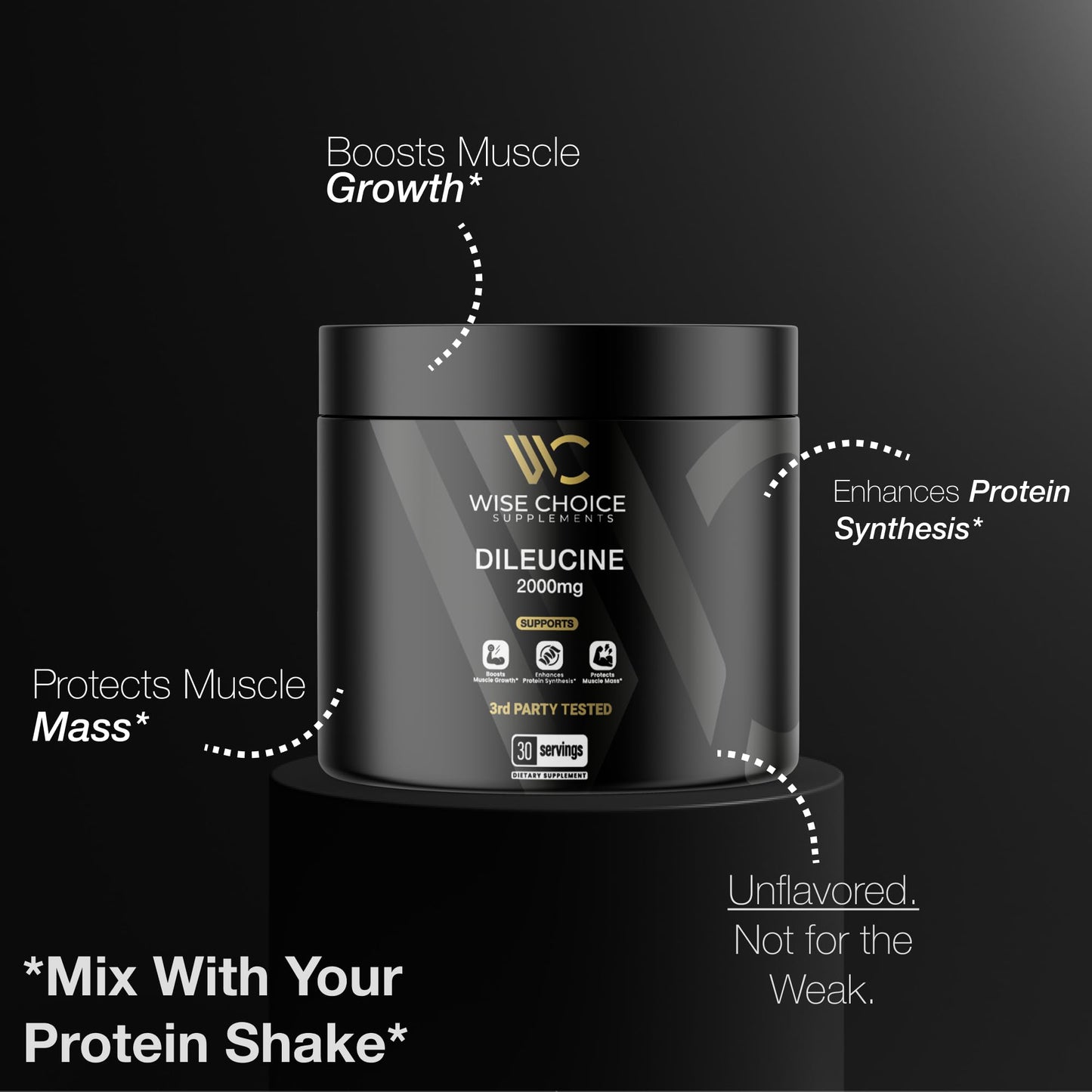 Wise Choice Supplements Dileucine Peptide Supplement Powder, 1 Ounce