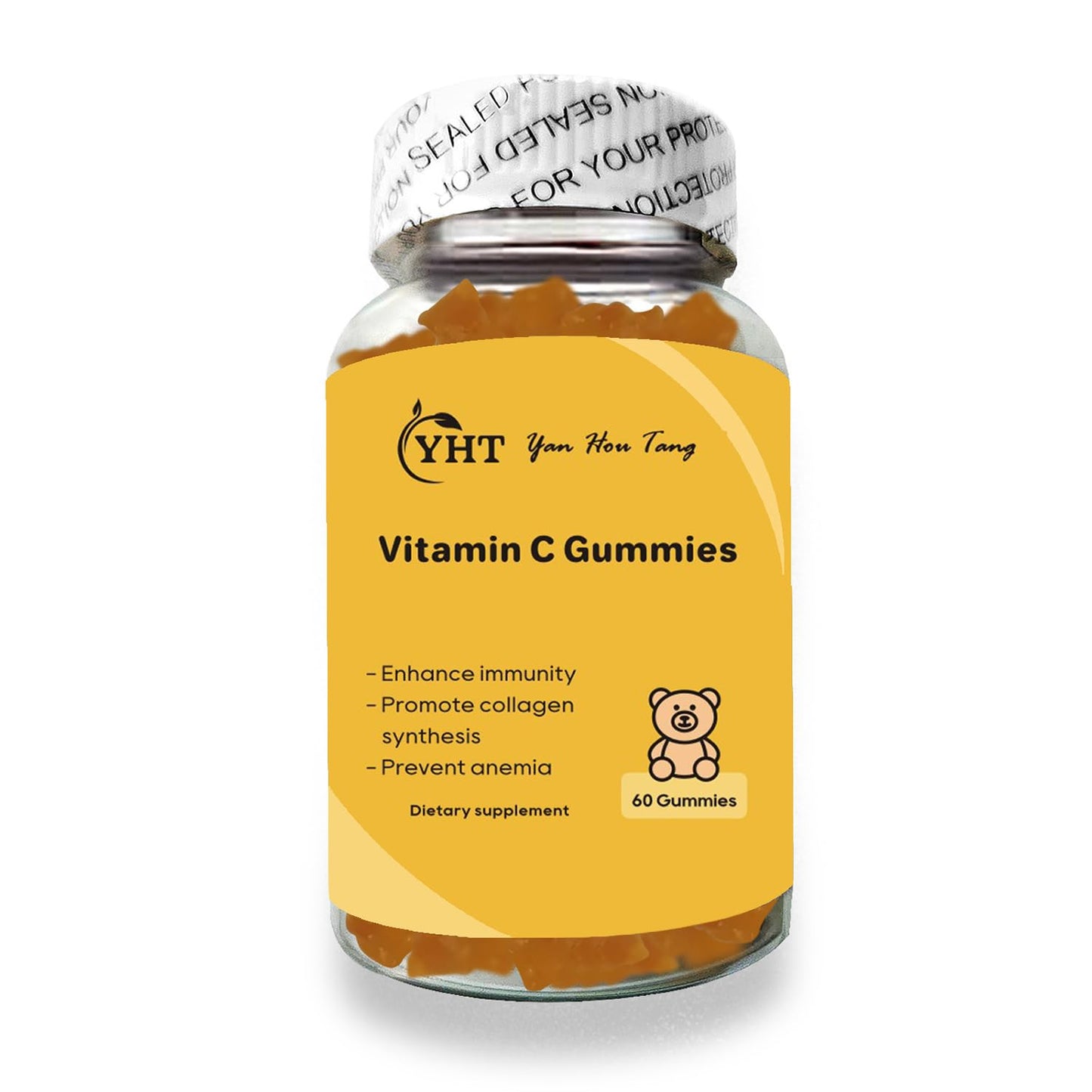 Eilin Vitamin C Gummies 250mg Orange Flavored, 60 Count