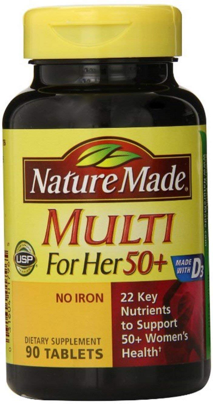Nature Made Multi for Her 50+ Vitamin/Mineral Tablets, 450 Count