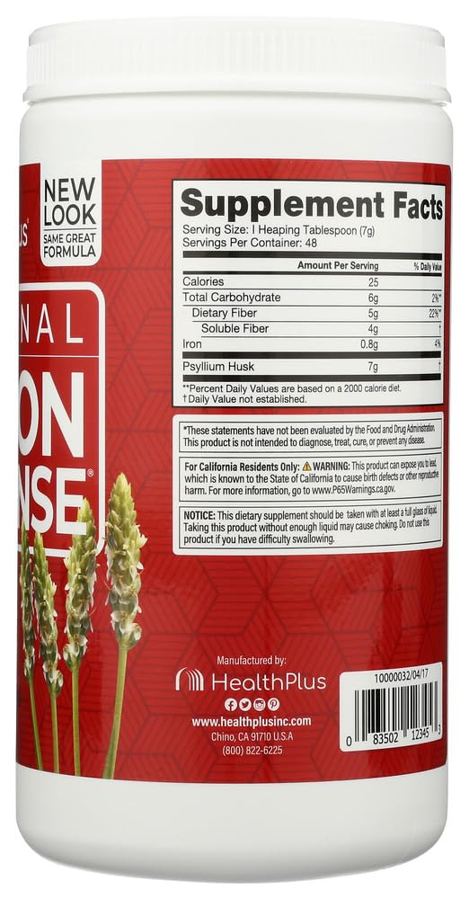 Health Plus Colon Cleanse Powder, 12 oz, 24 Count