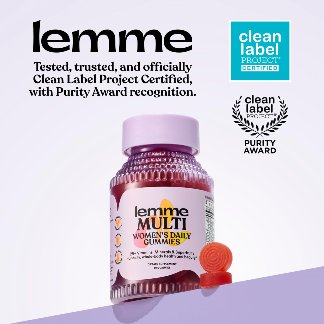 Lemme Women's Multivitamin Gummies 60 Count