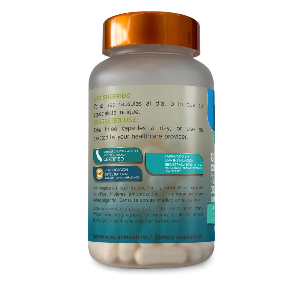 Betel Natural Premium Glucosamine Collagen Healthy Collagen and MSM Capsules, 1 Count