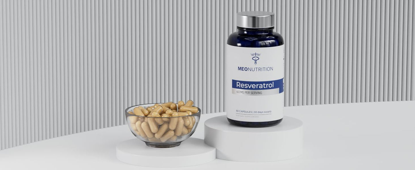Meo Nutrition Resveratrol 600mg 60 Capsules