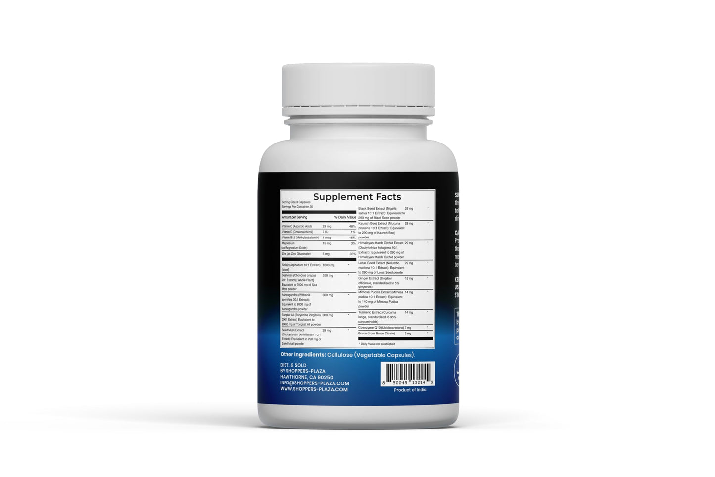 FOUZEE ShiMoss Supplement with Shilajit Capsules 90 Count