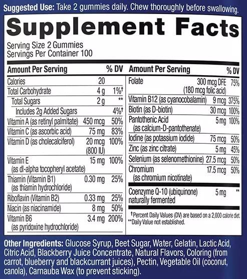 OLLY Men's Multivitamin Gummy 200 Count