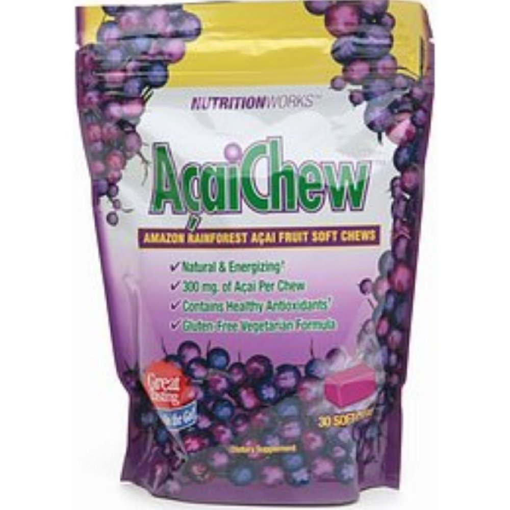 Nutrition Works Amazon Rainforest Acai Chews 6.2 Ounce (Pack of 1)