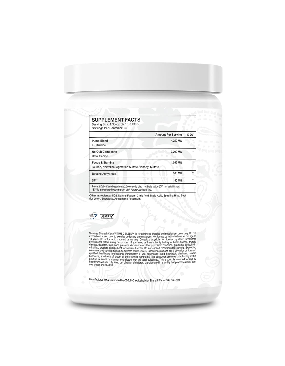 STRENGTH CARTEL Time 2 Bleed Pump Powder, 12.9 Ounce