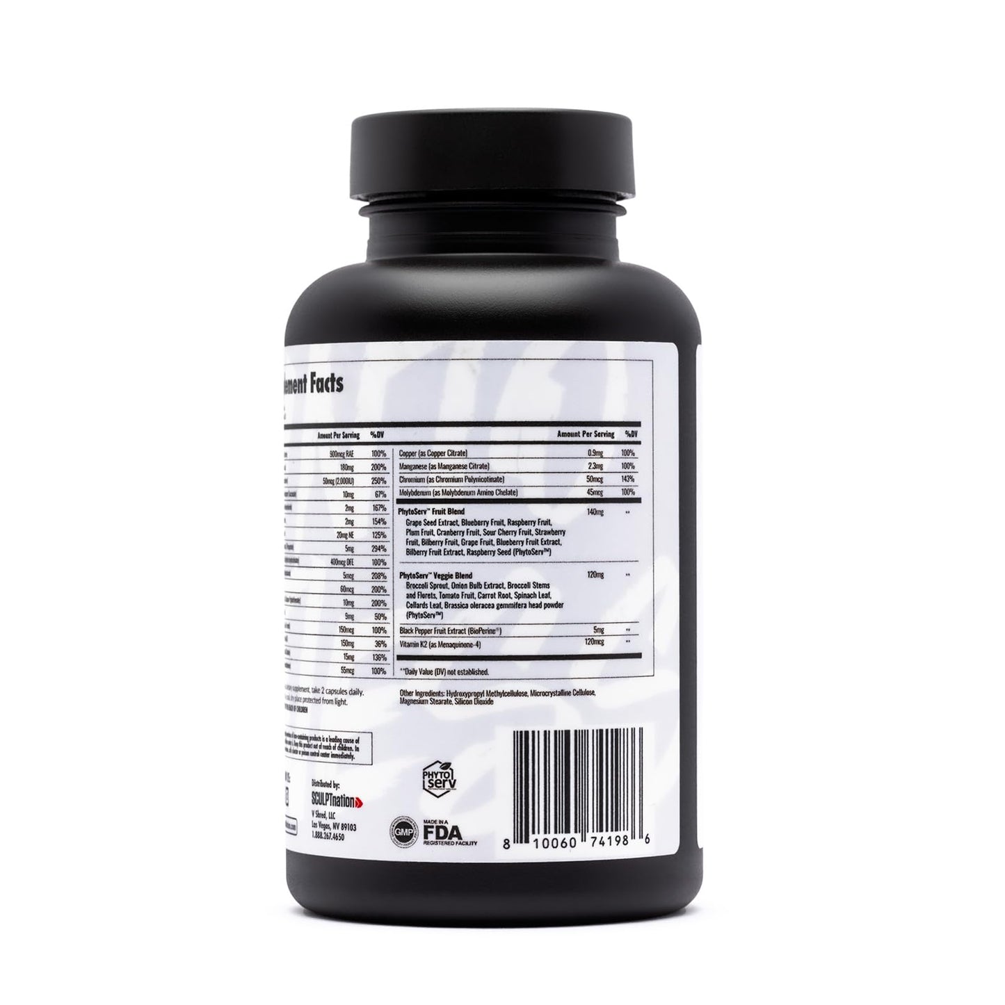 Sculpt Nation Daily Multivitamin for Women and Men, 60 Capsules