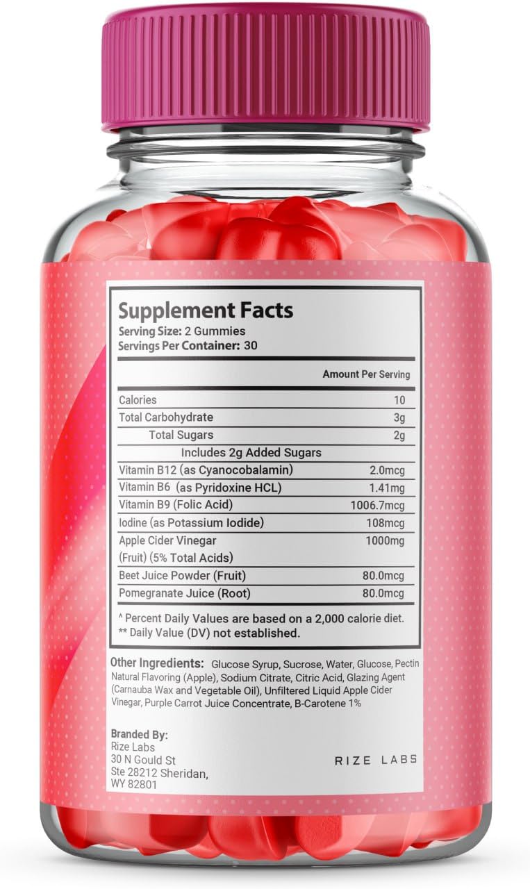Rize Labs Keto Max Pro ACV Keto Gummy 120 Gummies
