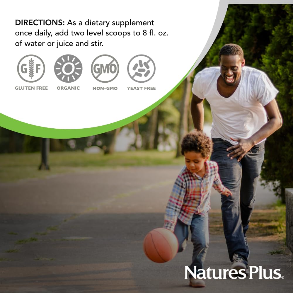 NaturesPlus Ultra Juice Green Drink Powder, 12.32