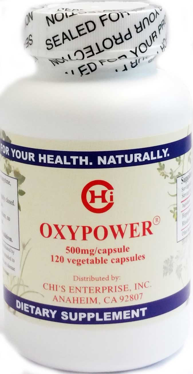 Chi's Enterprise OxyPower 500mg Capsule, 120 Count