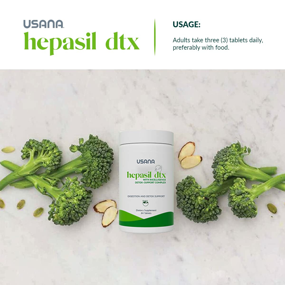 USANA Hepasil DTX Liver Support Complex 84 Tablets